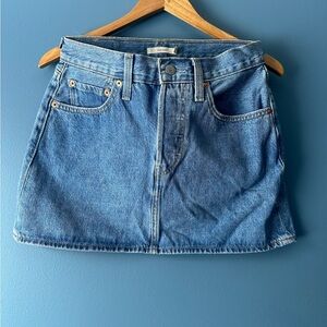 Levi's Light Blue Denim Icon Skirt